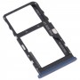 Pour TCL 20 R 5G TACLE DE CARTE SIM ORIGINAL + Micro SD Card Tray (bleu)