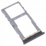 For TCL 20 XE Original SIM Card Tray + Micro SD Card Tray (Black)