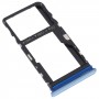För TCL 30 / 30+ / 30 5G Original SIM -kortfack + Micro SD Card Tray (Blue)