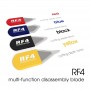 RF4 4PCS 0.1 მმ LCD ეკრანის გახსნის ინსტრუმენტები