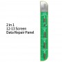 JC V1SE tesztelés 2 -ből az 1 képernyő -adatjavító panel adapter az iPhone 12 sorozathoz / 13/13 mini