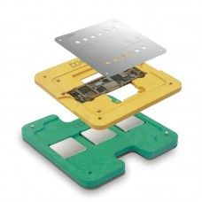 Baku 3D BGA CPU Tin de lata Mesa de plantilla de reparación de placa base Tabla de plantación para iPhone A11