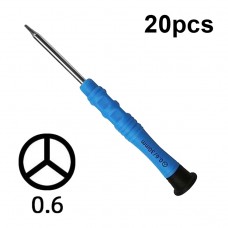 20pcs mini śrubokrętny śrubokręta przeciwpoślizgowa narzędzia do konserwacji telefonu komórkowego, seria: 0,6Y