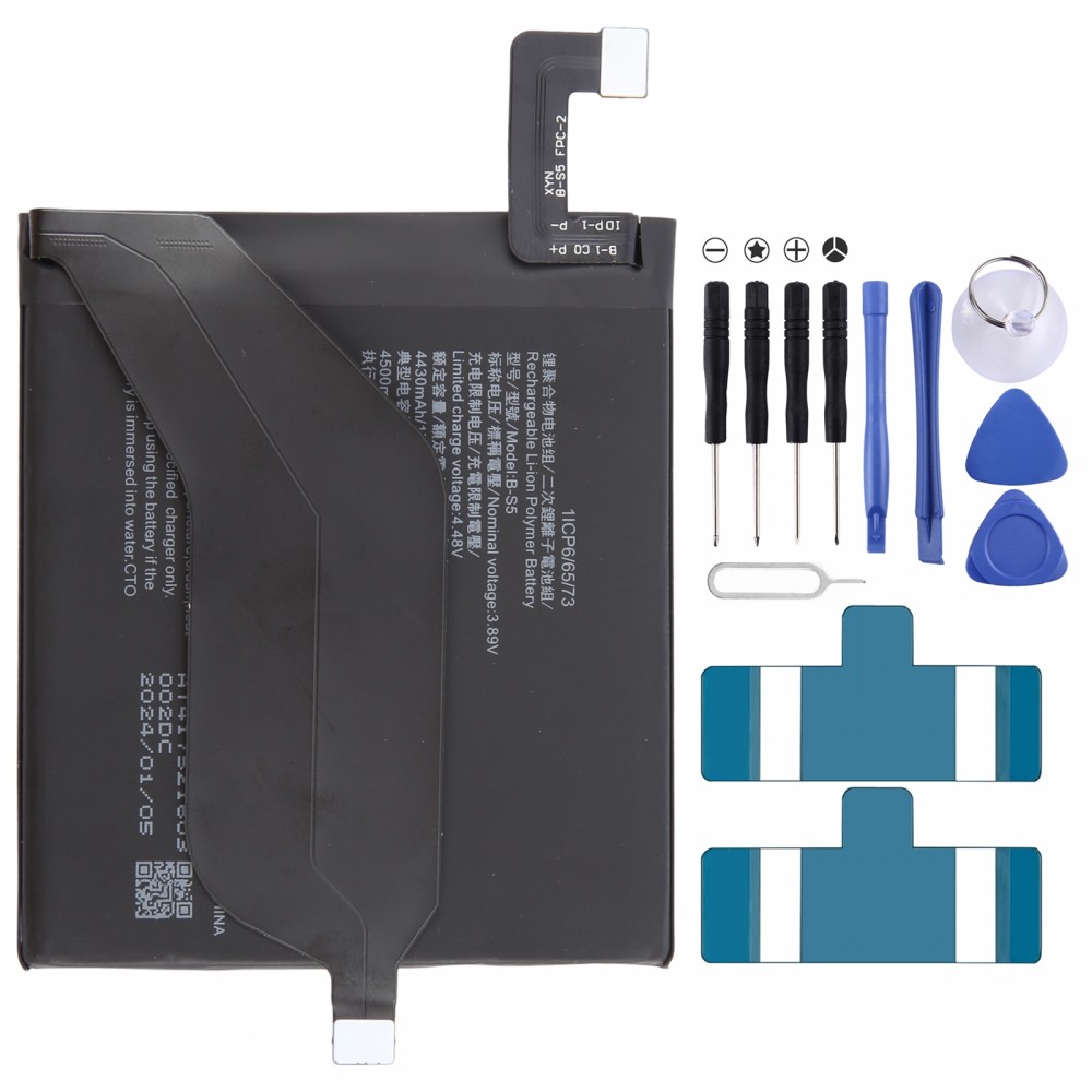 For vivo X70 Pro+ V2145A B-S5 4500mAh Li-Polymer Battery Replacement