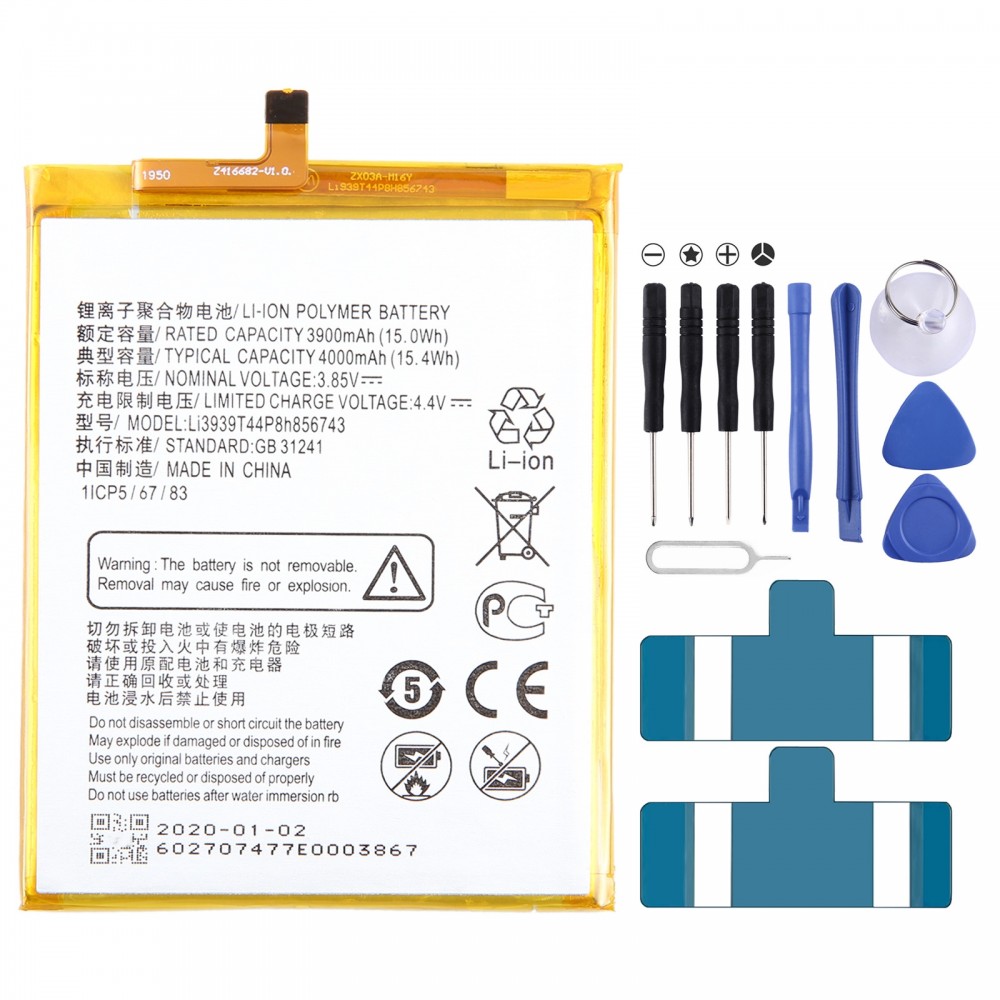 Do wymiany baterii ZTE Blade A6 Max A0605 Li3939T44P8h856743 4000mAh