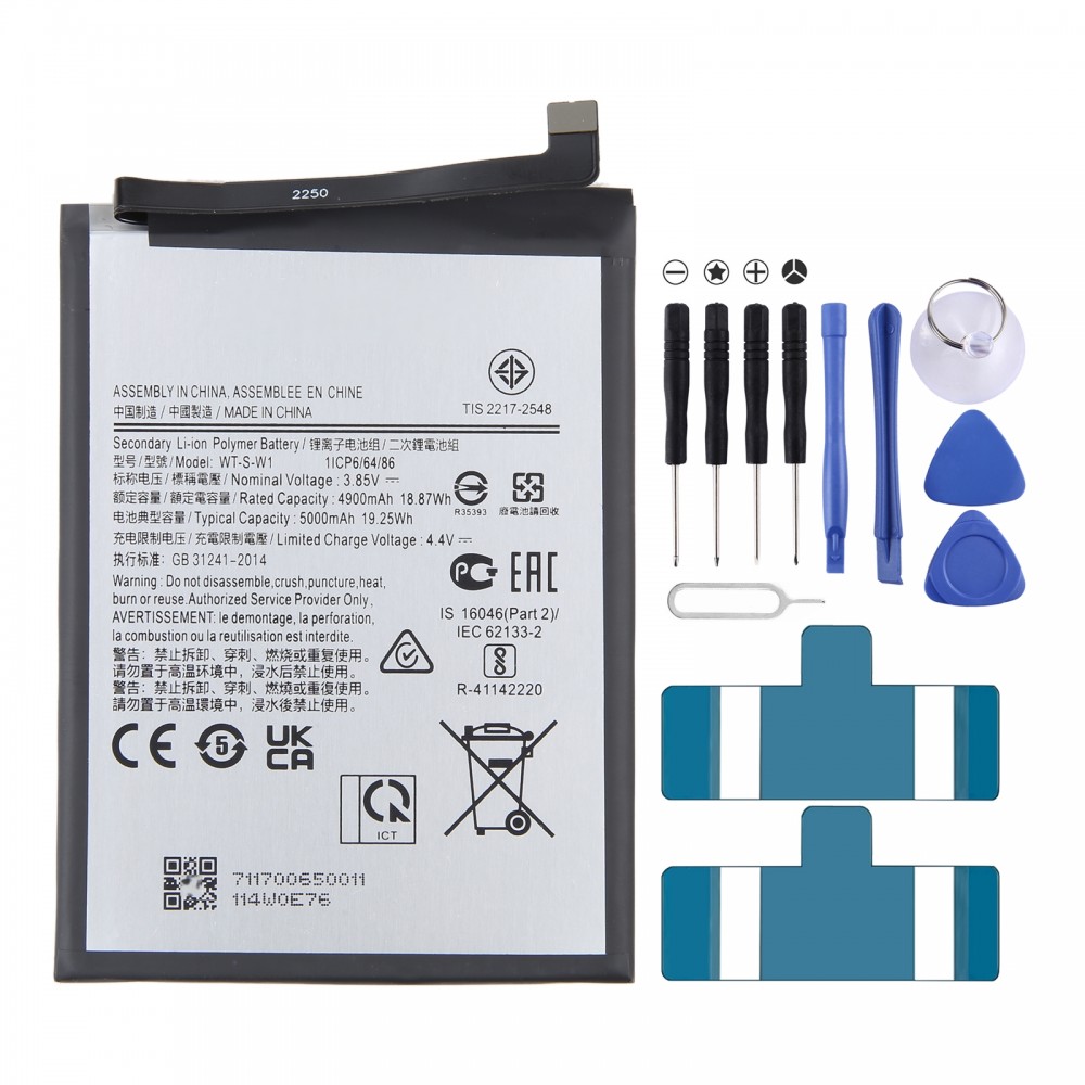 Para Samsung Galaxy A03s 4900mAh Reemplazo de batería WT-S-w1