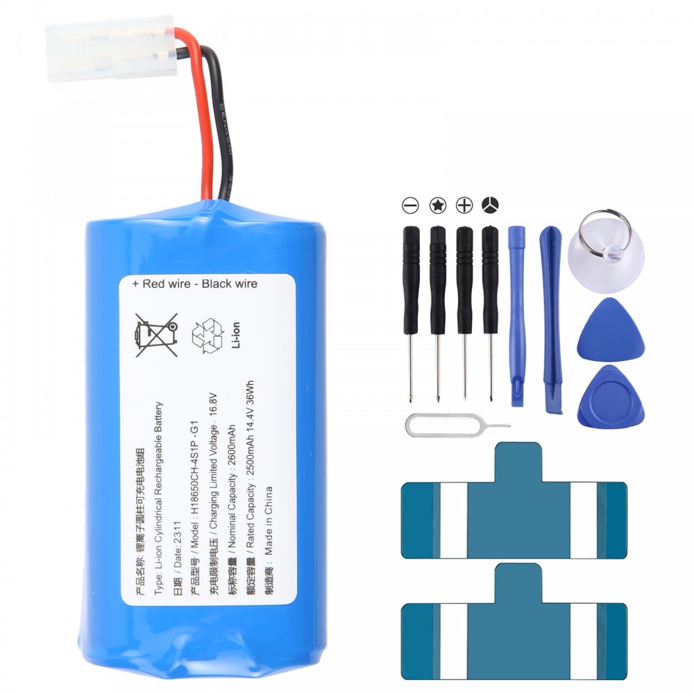 2500mAh 14.4V 36Wh H18650CH-4S1P オリジナル掃除機バッテリー交換 Xiaomi MIJIA G1