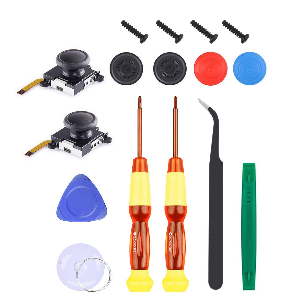 Jeu de tournevis de réparation de joystick Joy-Con 3D, outil de démontage de manette de jeu pour Nintendo Switch, série: 16 en 1