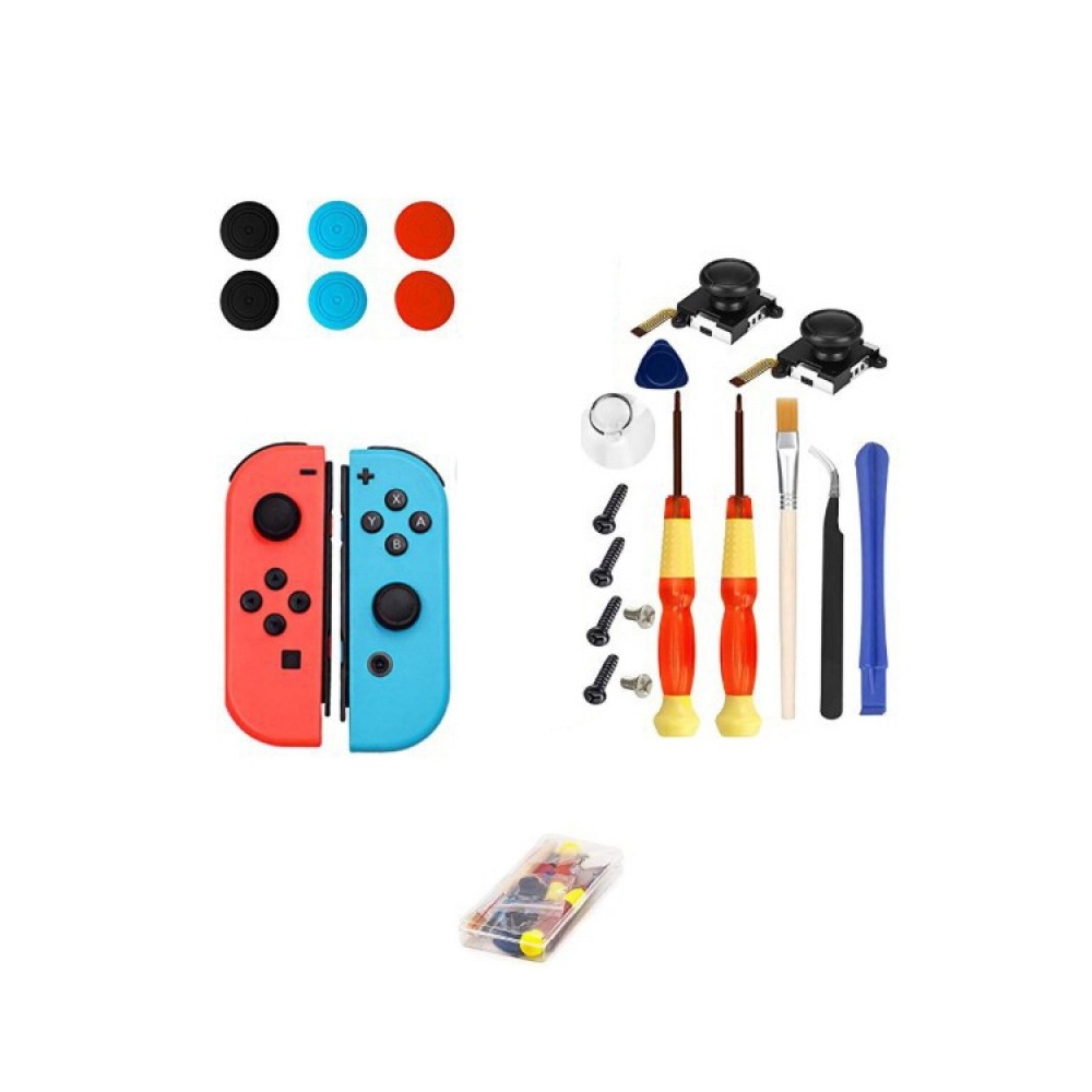 Набір викруток для ремонту джойстиків Joy-Con 3D Інструмент для розбирання геймпадів для Nintendo Switch, серія: 22 в 1