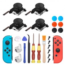 Juego de destornilladores de reparación de joystick Joy-Con 3D Herramienta de desmontaje de gamepads para Nintendo Switch, serie: 25 en 1