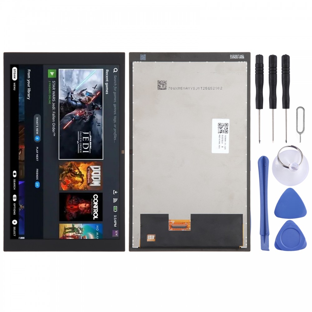 Per lo schermo LCD originale Steam Deck con digitalizzatore assemblaggio completo (edizione satinata antiriflesso)