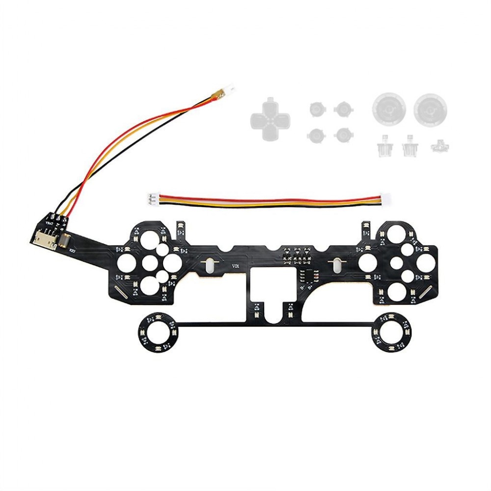 Para controlador PS5, Kit de botones de luz LED, Panel de luz DIY, juego de almohadillas en D iluminadas A