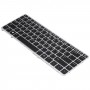 HP EliteBook 840 G1 ამერიკული ვერსიის კლავიატურისთვის, შუქით და მითითებით (ვერცხლისფერი)