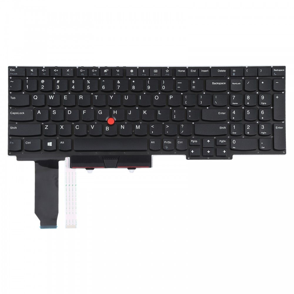 美版带指点键盘 适用于 Lenovo Thinkpad E15 Gen 2 Gen（黑色）