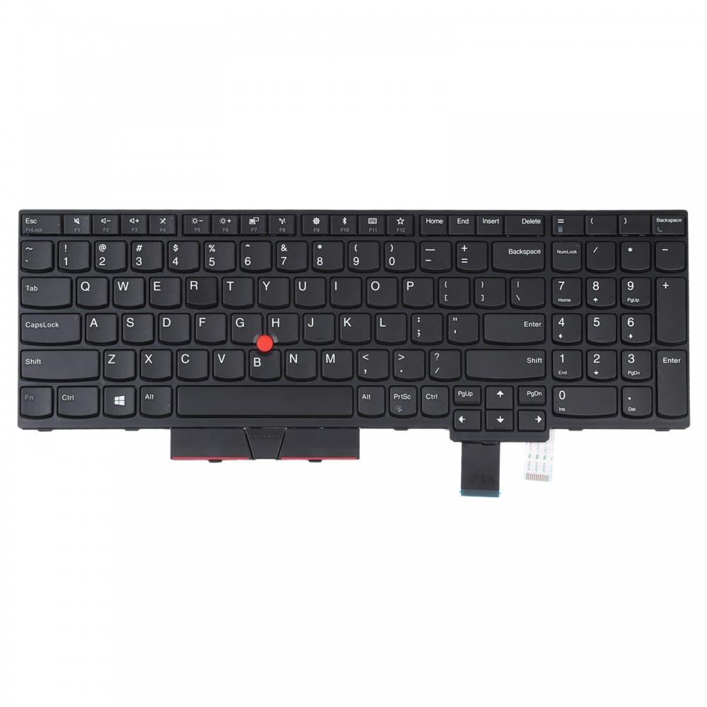 Клавиатура американской версии с указателем для Lenovo Thinkpad T570 T580 (черный)