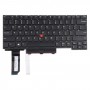 Clavier version américaine avec pointage pour Lenovo Thinkpad E14 Gen 1 Gen 2 (noir)