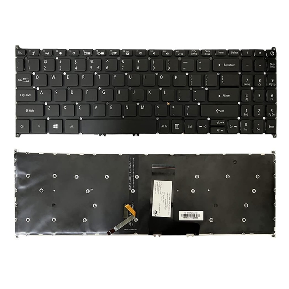 Клавіатура для ноутбука Acer Swift 3 SF315-51 у версії США з підсвічуванням