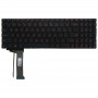 Tastiera americana con retroilluminazione per Asus GL551 GL551J GL551JK GL551JM GL551JW GL551JX G552 G552V G552VW G552VX FZ50JX GL752VW GL742VW (Nero)
