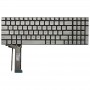 Tastiera americana con retroilluminazione per Asus GL551 GL551J GL551JK GL551JM GL551JW GL551JX G552 G552V G552VW G552VX FZ50JX GL752VW GL742VW (Argento)