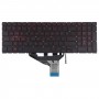 HP OMEN 15-DC 15-DH 15T-DC 17-CB amerikai verziójú billentyűzethez piros háttérvilágítással