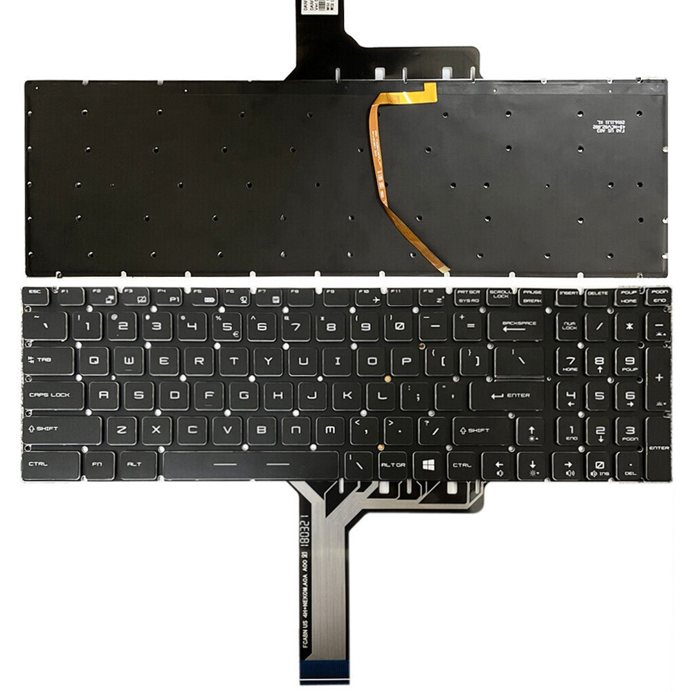 Tastiera portatile retroilluminata colorata versione USA per MSI Steel GS60 / GS70 / GS72 / GT72 / GE62 / GE72 / GS73V
