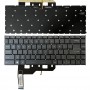 Tastiera portatile versione USA con retroilluminazione per MSI GE66 Raider / MS-1541 / GP66 / MS-1542/1543 / GS66 / MS-16V1 / MS-16V2 / 10SD / 10SE (Grigio)