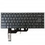 Tastiera portatile versione USA con retroilluminazione per MSI GE66 Raider / MS-1541 / GP66 / MS-1542/1543 / GS66 / MS-16V1 / MS-16V2 / 10SD / 10SE (Grigio)