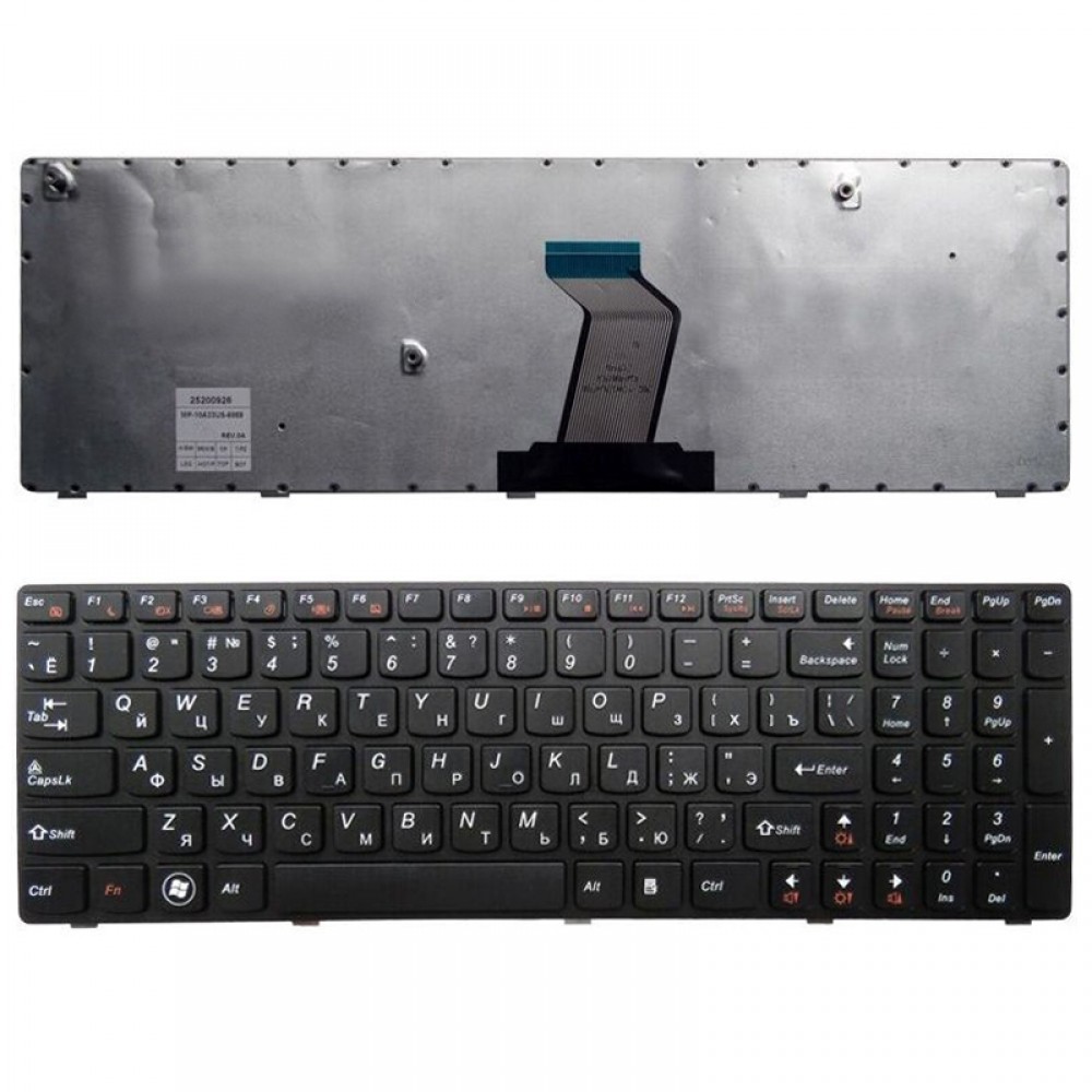 RU-versio venäläinen kannettavan tietokoneen näppäimistö Lenovo V570 / Z570 / Z575
