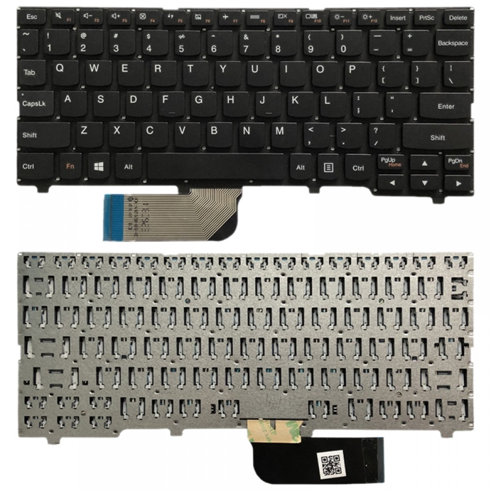 Teclado versión estadounidense para Lenovo ideapad 100S 100S-11IBY (negro)