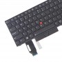 Clavier version américaine pour Lenovo Thinkpad E580 E585 E590 E595 T590 P53S L580 L590 P52 P72 P53 P73 (noir)