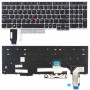 美版键盘适用于联想 Thinkpad E580 E585 E590 E595 T590 P53S L580 L590 P52 P72 P53 P73 (银色)