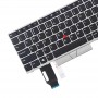 美版键盘适用于联想 Thinkpad E580 E585 E590 E595 T590 P53S L580 L590 P52 P72 P53 P73 (银色)