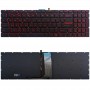 Клавіатура американської версії з підсвічуванням для MSI GT62 GT72 GE62 GE72 GS60 GS70 GL62 GL72 GP62 GT72S GP72 GL63 GL73 (червона)
