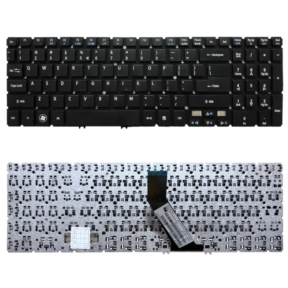 Tangentbord i amerikansk version för Acer Aspire V5 V5-531 V5-531G V5-551 V5-551G V5-571 V5-571G V5-571P V5-571PG V5-531P M5-581