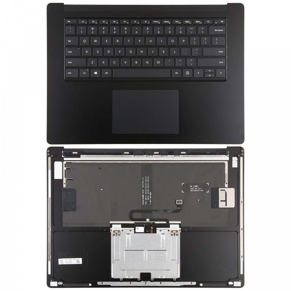 Pro Microsoft Surface Laptop 3/4 15palcová americká klávesnice s C Shell / dotyková deska (černá)