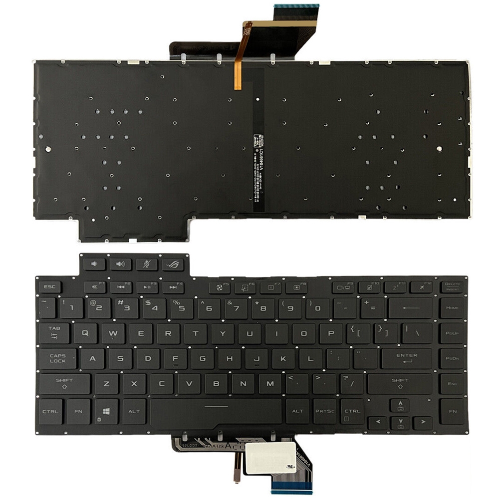 Amerikai verziójú háttérvilágítású laptop billentyűzet Asus ROG GU502G GU502GV GU502GU-hoz (fehér fény)
