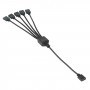 Câble d'extension de refroidissement PC AURA RGB, 3 broches 5V 1 à 5, pour carte mère Asus (noir)