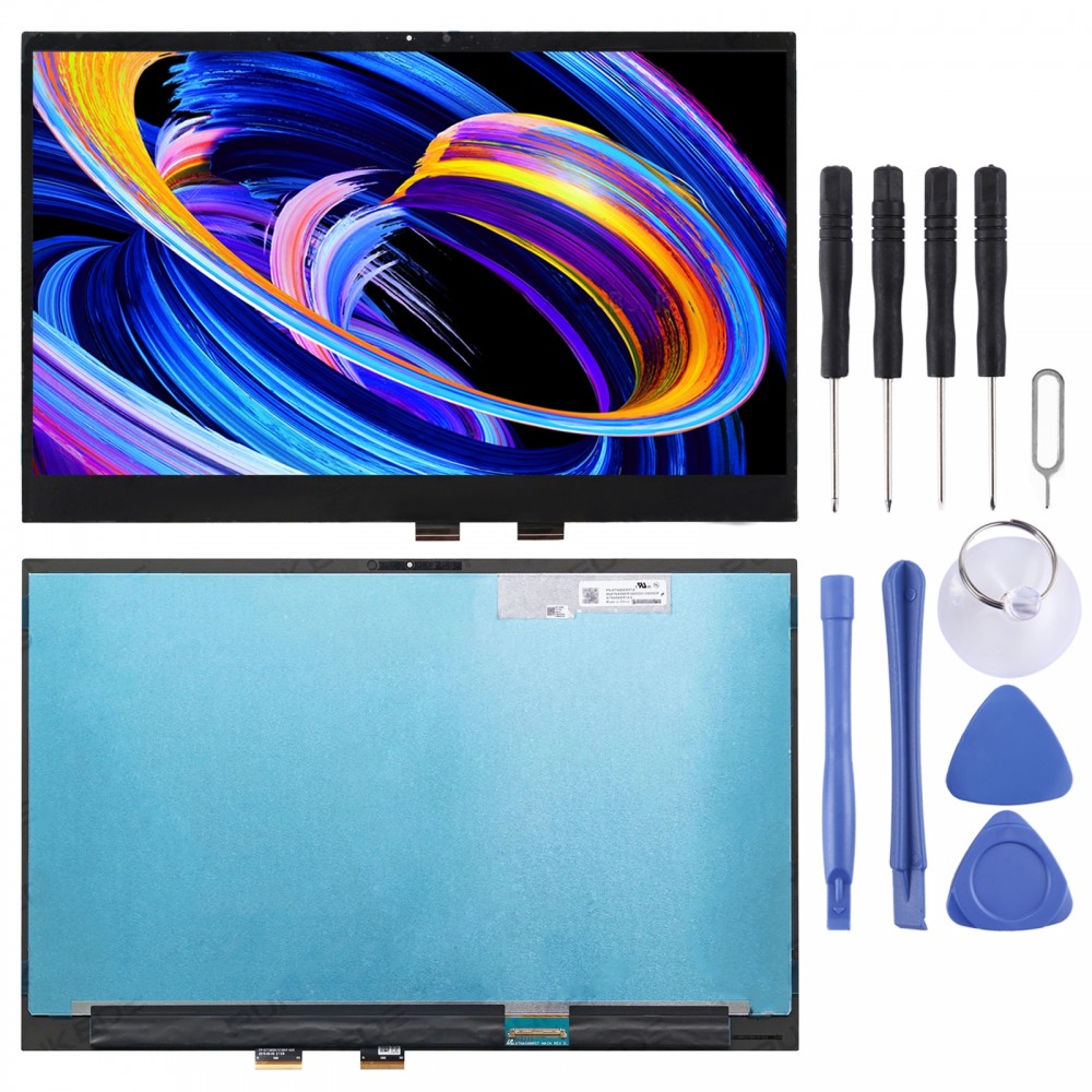 ASUS ZenBook Duo 15 UX581 UX581g UX581GV 15.6 დიუმიანი LCD ეკრანისთვის Digitizer სრული აწყობით