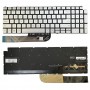 Клавиатура ноутбука с подсветкой для Dell Inspiron 15 7590/7791/5584 (серебристая)