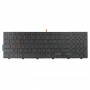 Tastiera portatile retroilluminata per Dell 15-9550/15-3000/15-5542(Parola rossa)