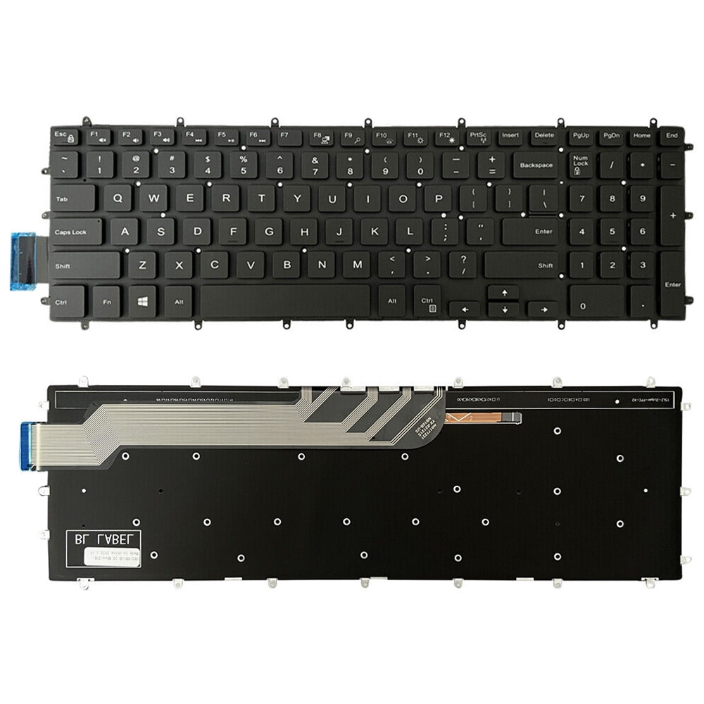 Tastiera portatile con parola bianca versione USA per Dell G3 3579 3779 / G5 5587 / G7 7588 (nero)