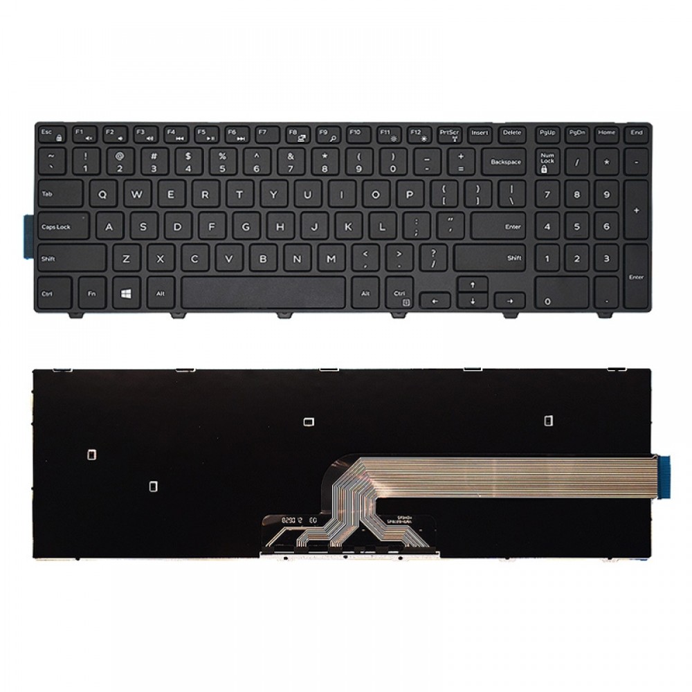 Клавиатура ноутбука американской версии для Dell 3560 3570 (черный)