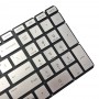 עבור HP 15-BS / 15-CC גרסת ארה"ב מקלדת תאורה אחורית למחשב נייד (כסף)