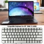 עבור HP X360 13-4000 גרסת ארה"ב מקלדת תאורה אחורית למחשב נייד (כסף)