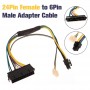 Câble adaptateur pour HP Elite 8100 8200 8300 ATX 24 broches vers 6P