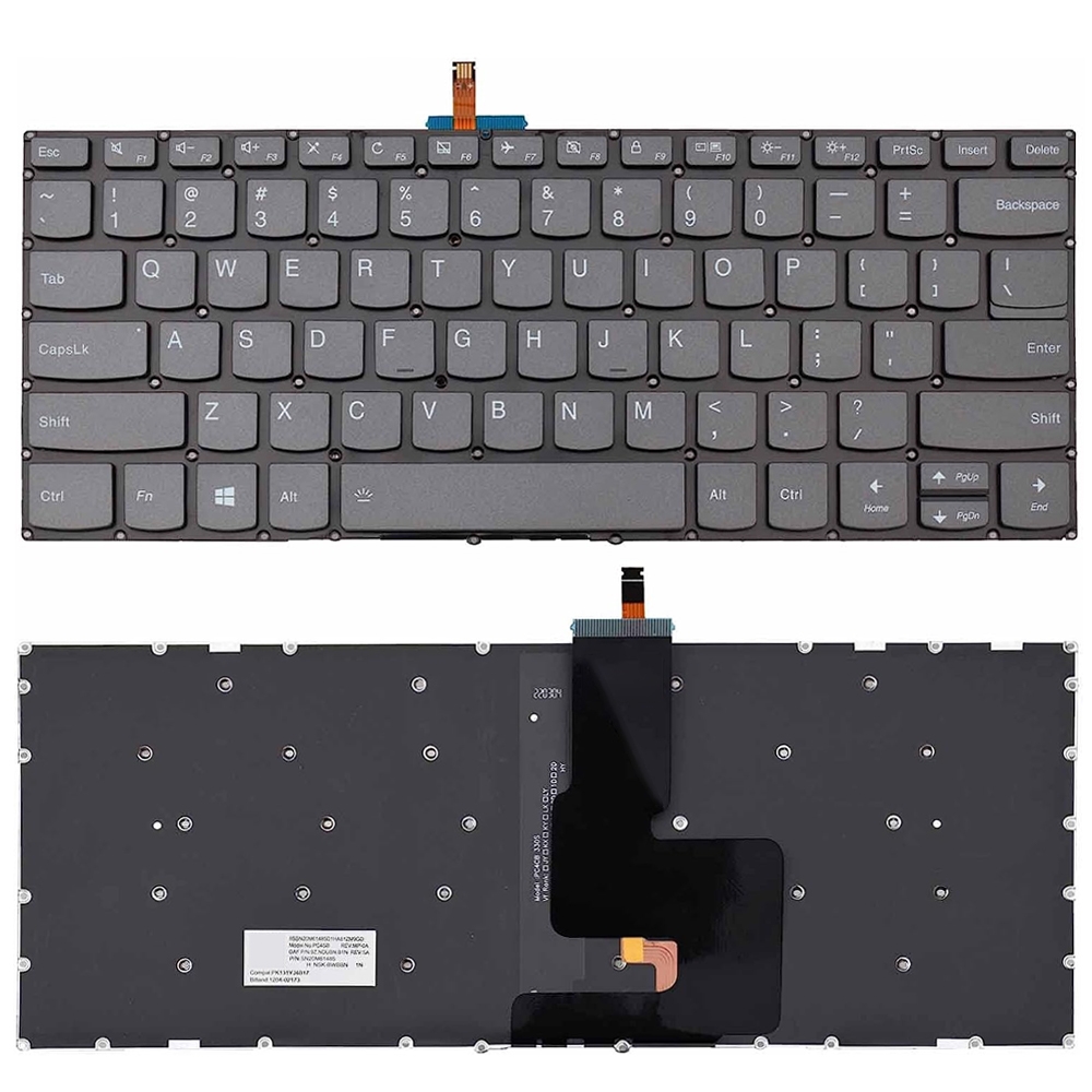 Для Lenovo Yoga Flex 5-1470/Flex 5-1570 американская версия клавиатуры ноутбука с подсветкой