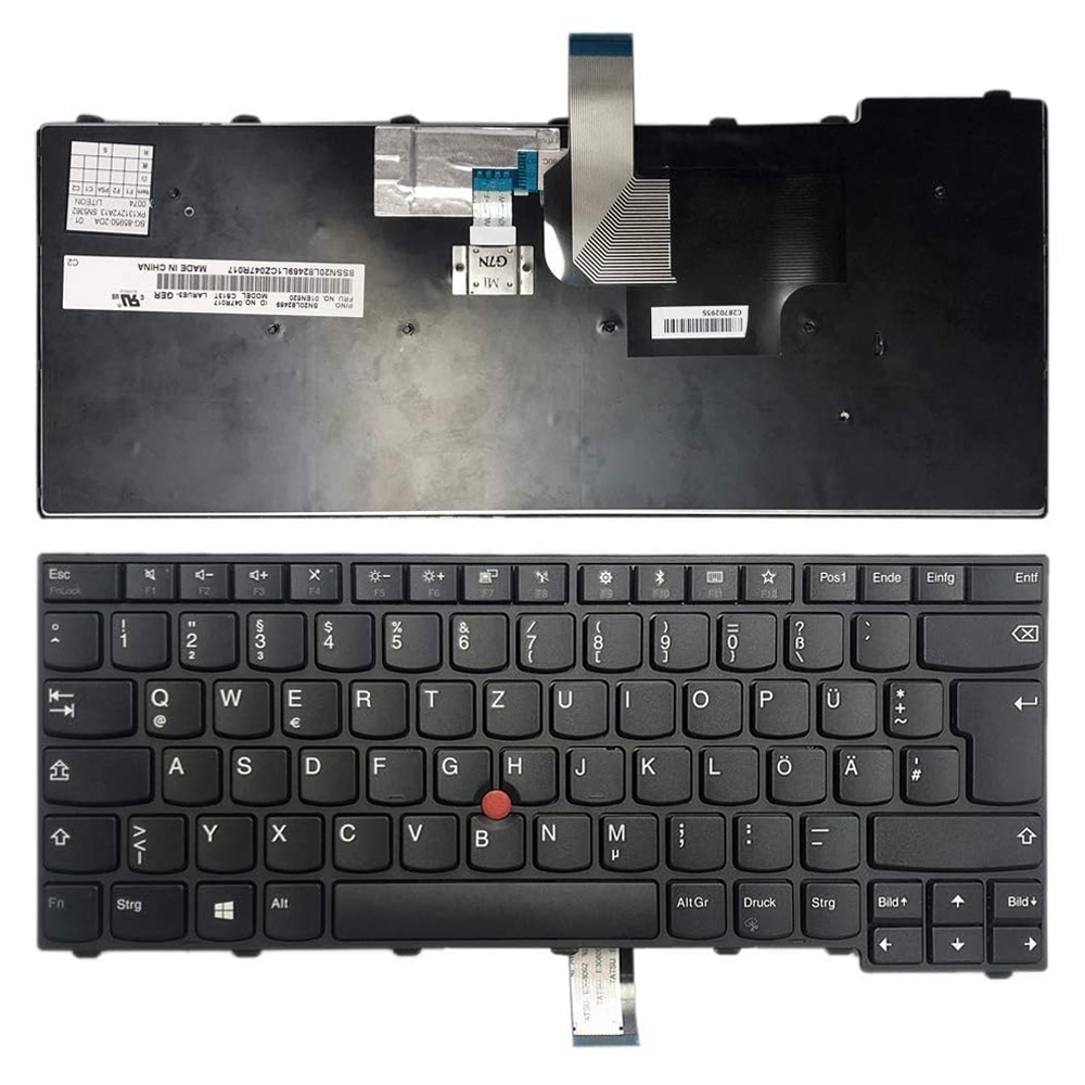 Клавіатура для ноутбука Lenovo Thinkpad T460 T440S T440P L470 Німецька версія
