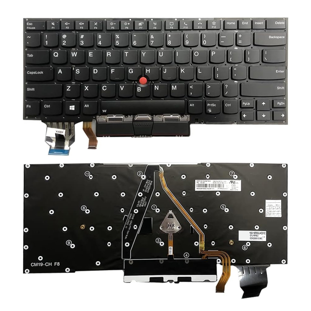 עבור Lenovo X1C 2019 גרסת ארה"ב מקלדת מחשב נייד עם תאורה אחורית