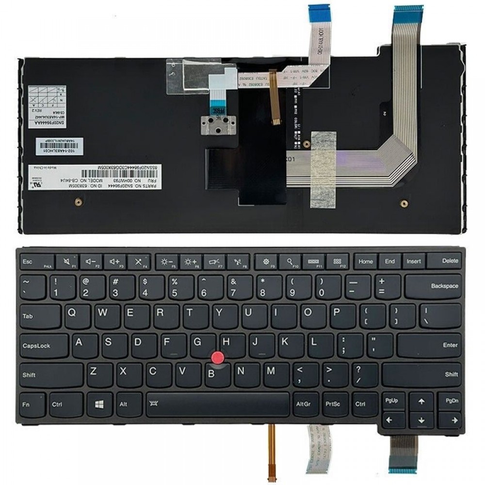 För Lenovo Thinkpad S3 Yoga 14 US Version Bakgrundsbelysning Laptop Tangentbord
