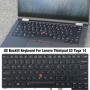 För Lenovo Thinkpad S3 Yoga 14 US Version Bakgrundsbelysning Laptop Tangentbord